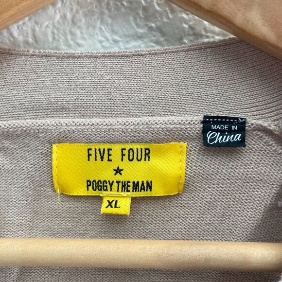 Five Four Poggy The Man Button Front Cardigan Sweater Two Tone Multi-Color XL - Picture 2 of 3